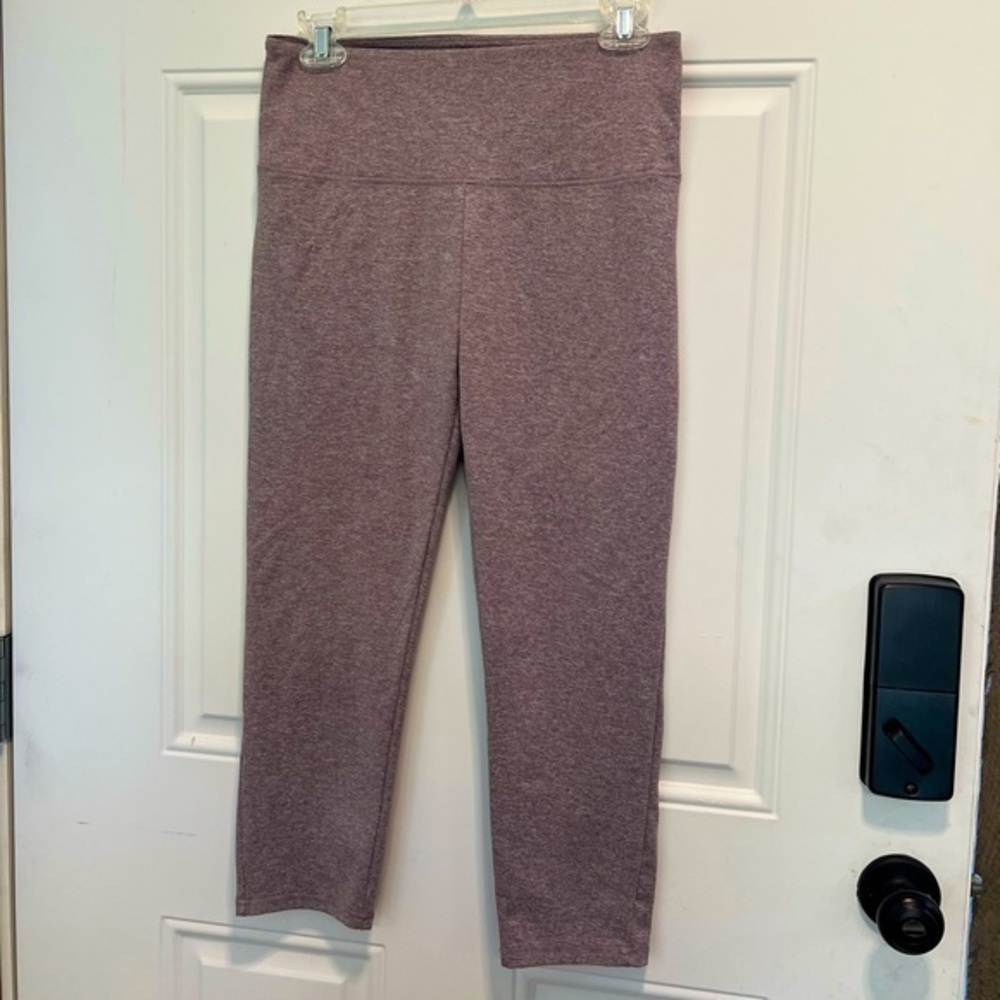 Zobha Purple crop Leggings